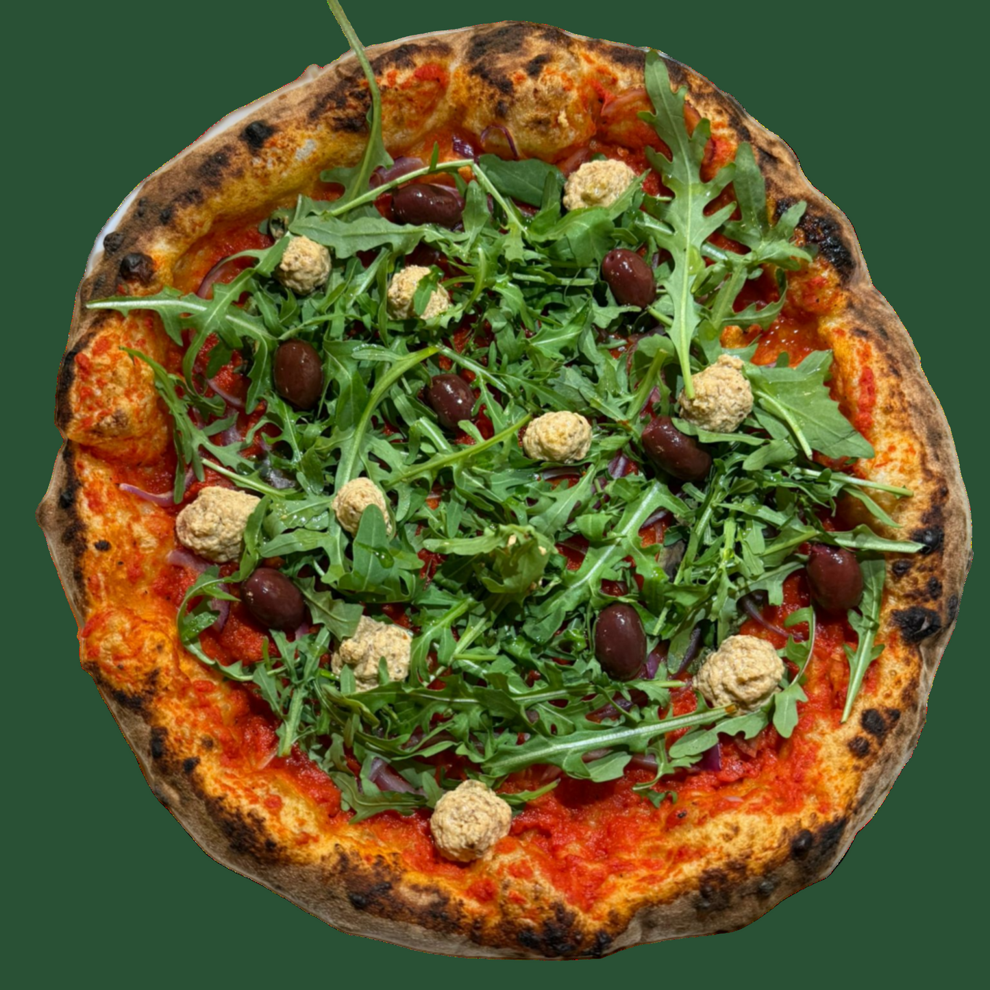 Pizza mediterranea (vegană)