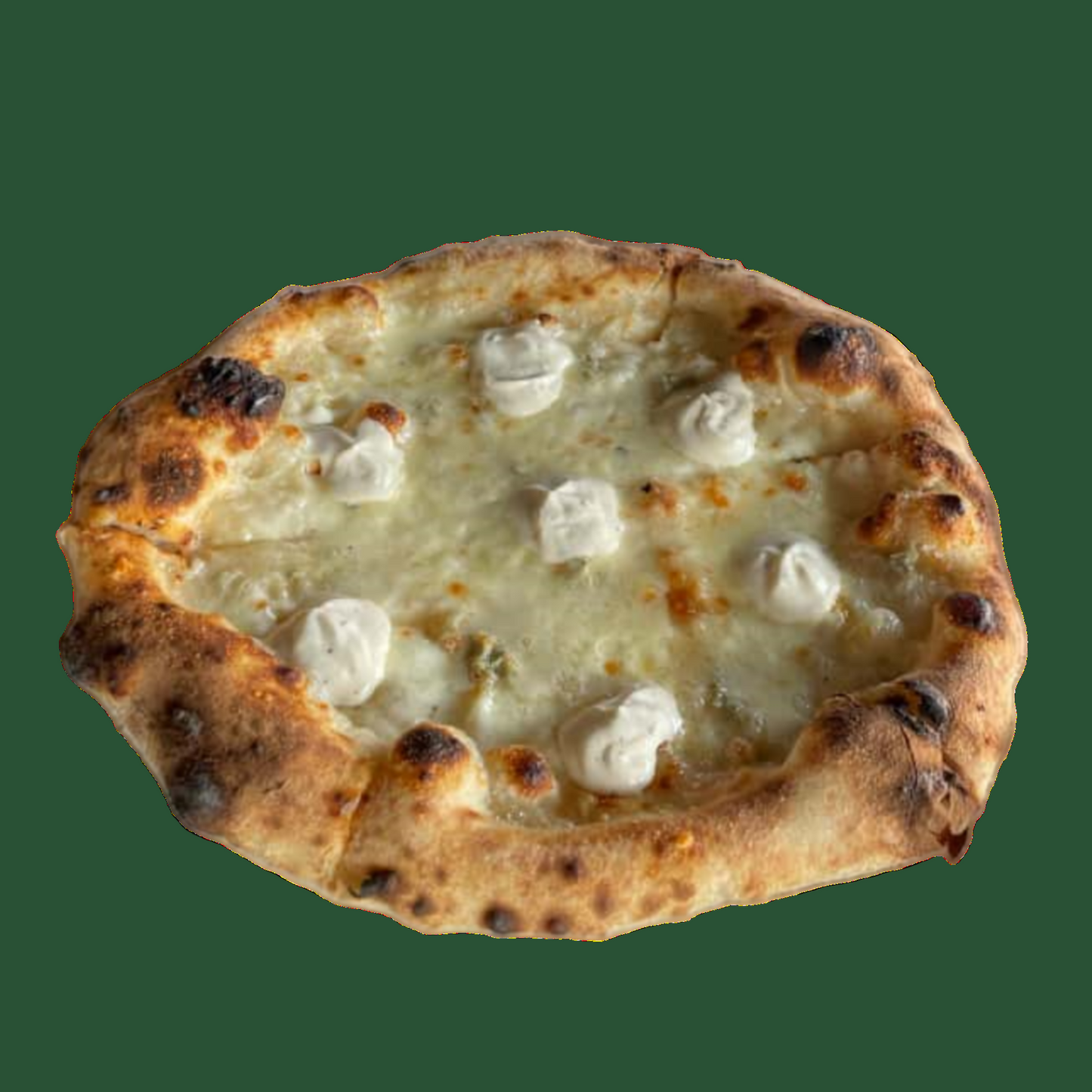 Pizza quattro formaggi (vegetariană)
