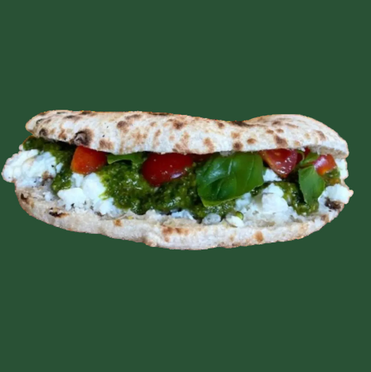 Panuozzo (sandwich) pesto (vegetarian)