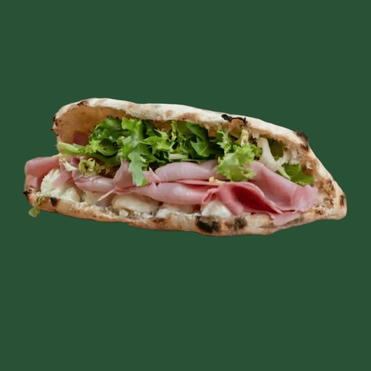 Panuozzo prosciutto cotto (sandwich napoletan artizanal cu maia naturală) - Maia e farina Brașov