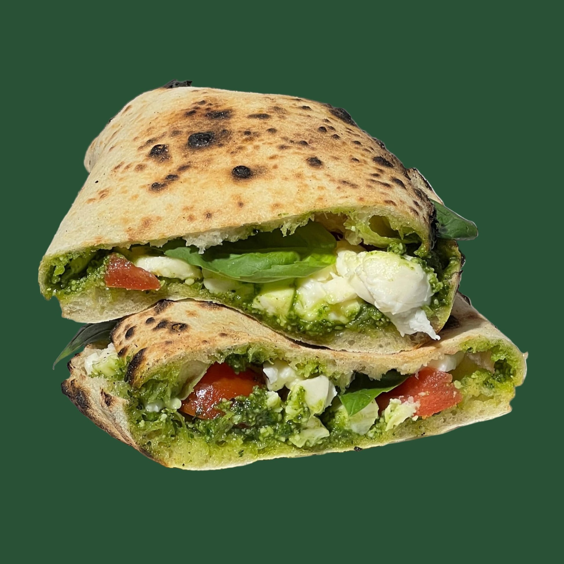 Panuozzo (sandwich) pesto (vegetarian) - Maia e farina Brașov