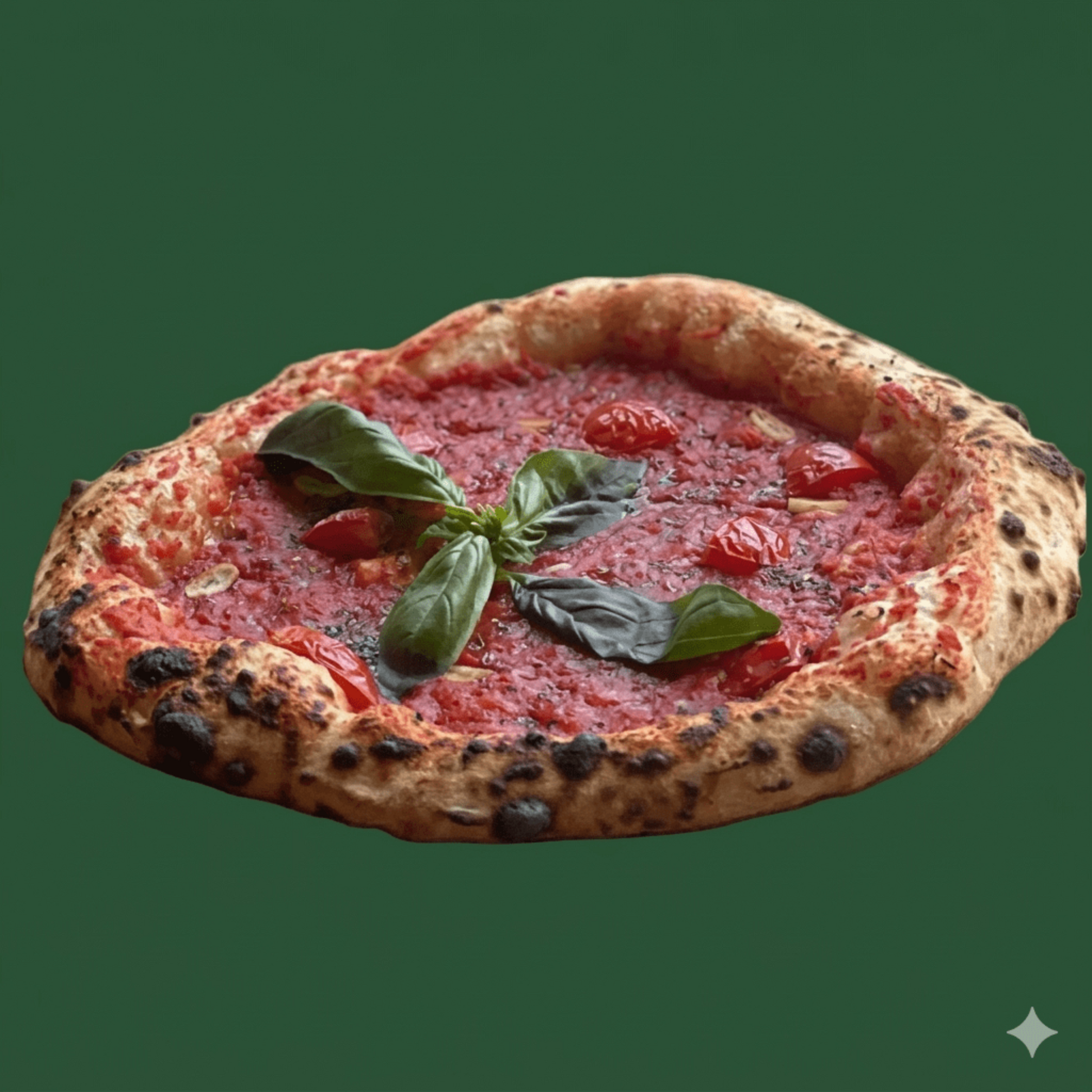 Pizza marinara (pizza napoletană artizanală cu maia naturală, vegană) - Maia e farina  Brașov