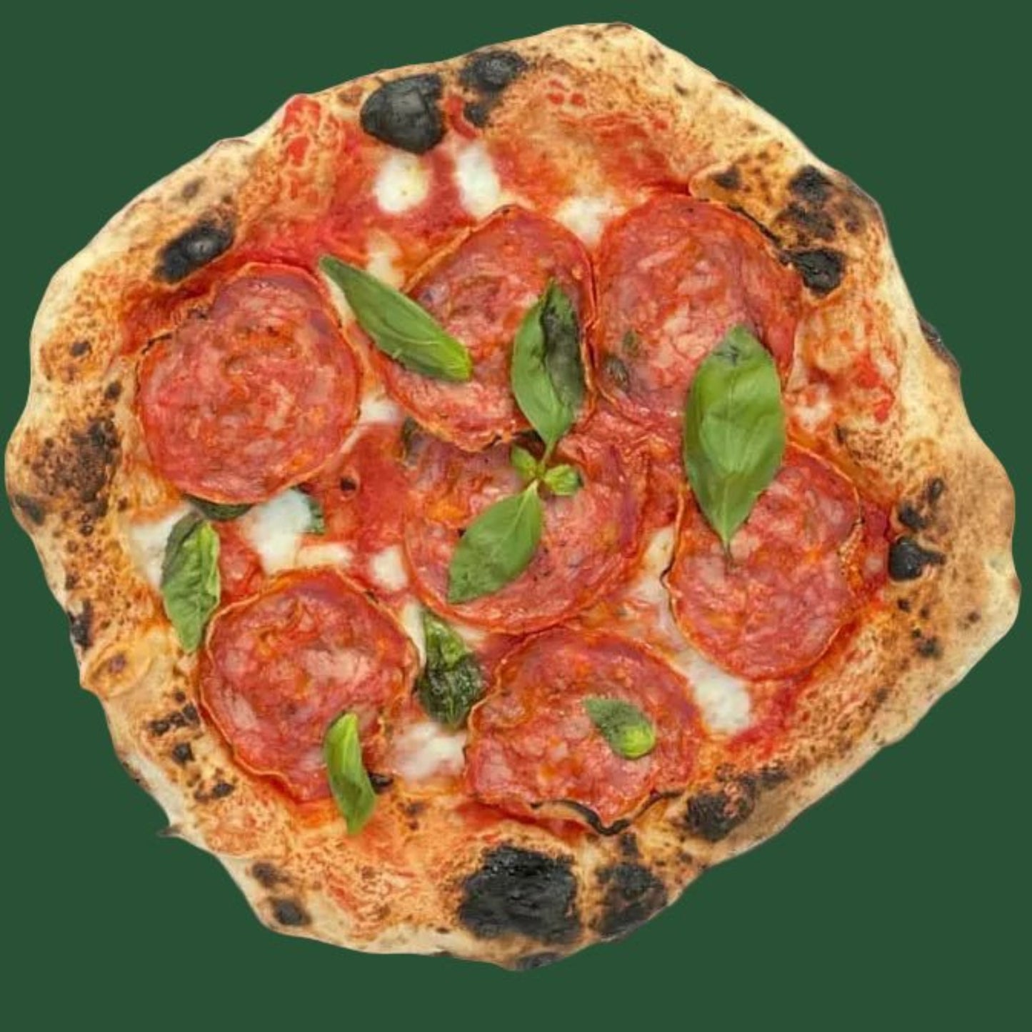 Pizza salame piccante - Maia e farina Brașov